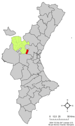 Pedralba – Mappa