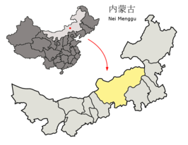 Kaart van Xilin Gol
