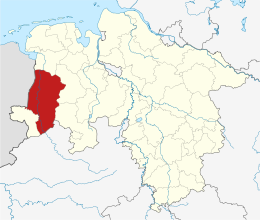 Distrito Rural de Emsland - Localização