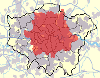 London area codes map