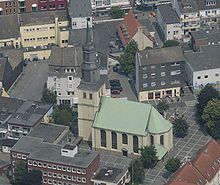 Martin-Luther-Kirche und westliches Martin-Luther-Viertel der Hammer Innenstadt