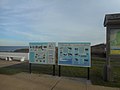 This sign at the restaurant is designed to educate parkgoers about the various fish and other wildlife in waterways of New York.