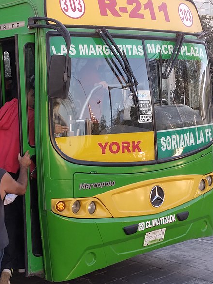 City bus in Monterrey