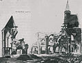 Machabäerkirche während des Abbruchs 1808
