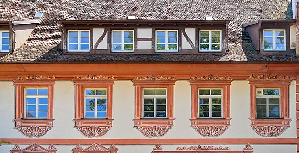 Windows Castle of the Sovereign Military Order of Malta in Heitersheim Germany