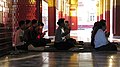 Buddhist prayer in Mandalay