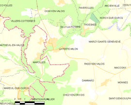 Mapa obce La Ferté-Milon