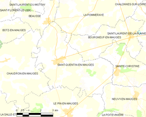 Poziția localității Saint-Quentin-en-Mauges