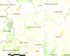 Mapa obce La Chapelle-Thireuil