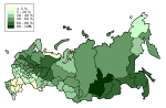 Thumbnail for Forest cover by federal subject in Russia