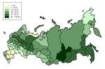 Thumbnail for Forest cover by federal subject in Russia