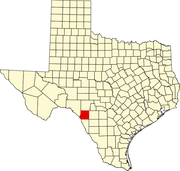 Datei:Map of Texas highlighting Kinney County.svg