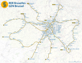 Kuvaava artikkeli Brysselin alueellinen pikaverkosto