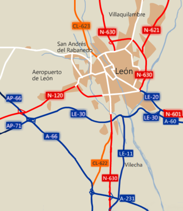 Acceso Sur a León