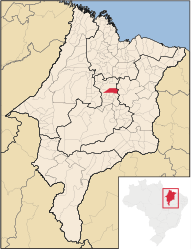 São Luís Gonzaga do Maranhão - Carte