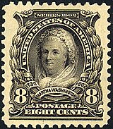 Martha Washington 1902 issue stamp Martha Washington22 1903 Issue-8c.jpg