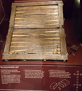 <span class="mw-page-title-main">Ticktack</span> 14th-century board game