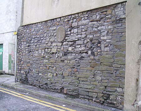 Medieval town wall Cardiff