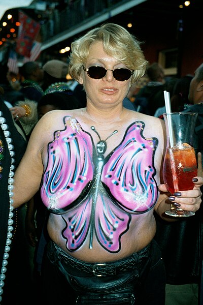 File:Michel Curi - Mardi Gras in the French Quarter of New Orleans 2002 - Boobage 04.jpg