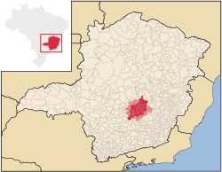 Location of Metropolitan Region o Belo Horizonte
