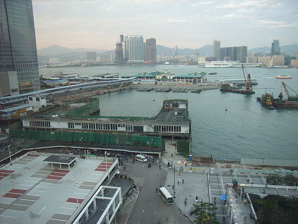 The Edinburgh Place Ferry Pier under demolition (December 2006).