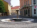 Kašna na Českobratrském náměstí v Mladé Boleslavi.