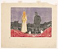 Zwei Menschen. Die Einsamen (1899), Holzschnitt, 39,5 × 55,5 cm, Munch-Museum Oslo
