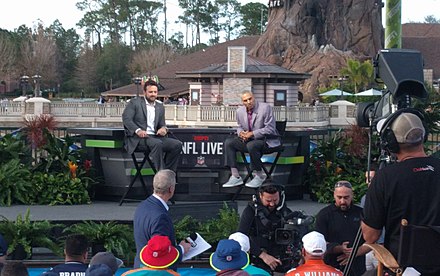Saturday (left) and Herm Edwards on NFL Live in 2017