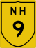 National Highway 9 marker
