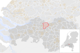 Locatie van de gemeente Heusden (gemeentegrenzen CBS 2016)