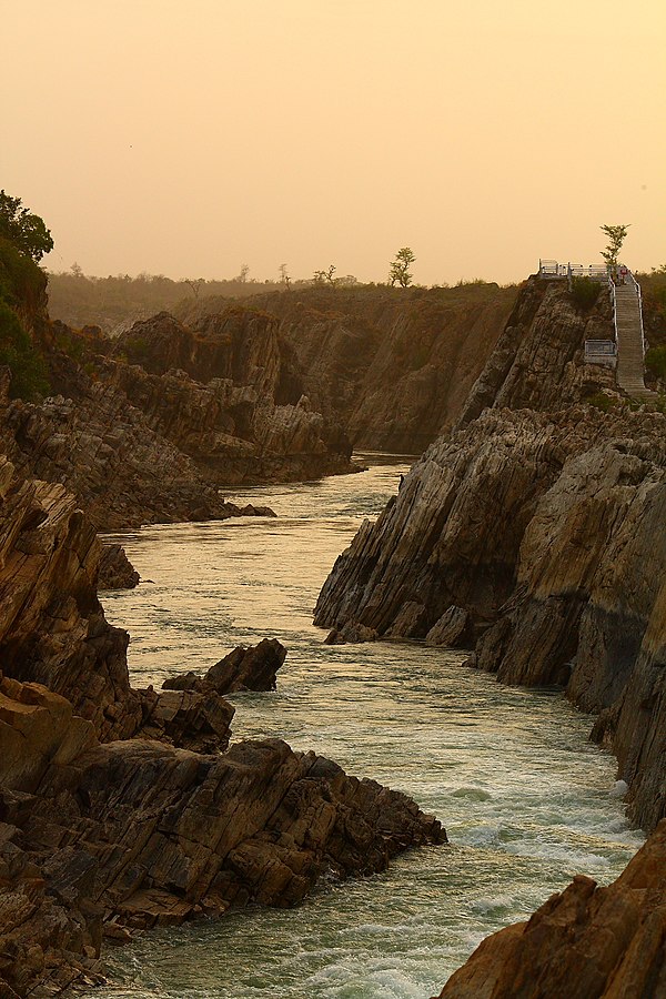 At Bhedaghat in Jabalpur, India