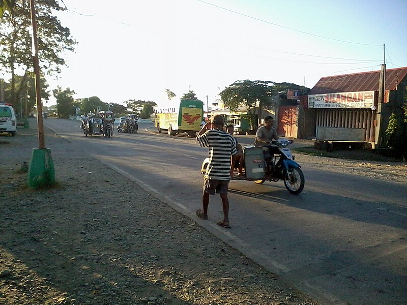 File:National road in Mamburao, Occidental Mindoro.jpg