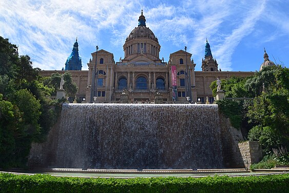 Das Nationalmuseum in Barcelona / Spanien.