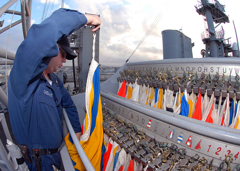 File:Nautical signal flags - USS Bonhomme Richard (LHD 6).jpg