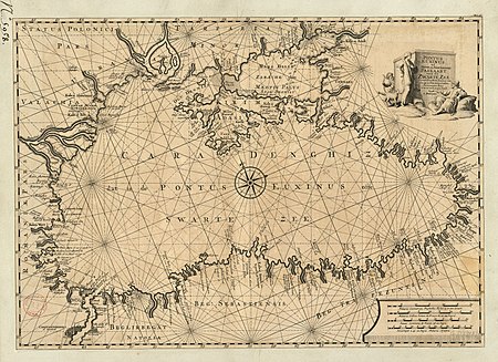 ไฟล์:Nicolaas Witsen. Pontus Euxinus of niewe en naaukeurige paskaart van de zwarte zee uyt verscheydene stucken van die gewelten toegesonden, ontworpen door (18th century).jpg