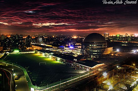 Night View, American International University Bangladesh (Private University), Dhaka
