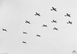 Aircraft of No. 451 Squadron, May 1945. No 451 Squadron Spitfires May 1945.jpg