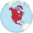 North America on the globe (white-red).svg