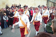 Horwich Prize Medal Morris Men, a North West Morris side based near Bolton North West Morris 20040501.jpg