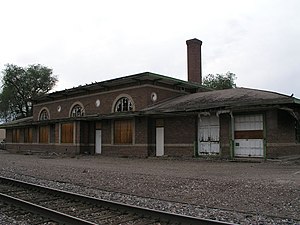 Železniční sklad v severním Pacifiku, Miles City.jpg