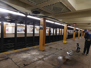 Nostrand Avenue (IND Fulton Street Line) New York City Subway station in Brooklyn
