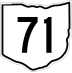 State Route 71 marker