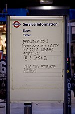 Thumbnail for London Underground strikes