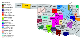 <span class="mw-page-title-main">Oklahoma statistical areas</span>