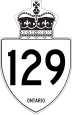 Highway 129 marker