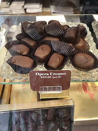 Opera cream candies sold at Cincinnati confectionery Aglamesis Bro's Opera cream candies.jpg