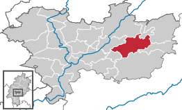 Kaart van Ortenberg (Hessen)