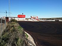 Amurca pit at one oil mill, in the province of Jaen. Orujera.jpg