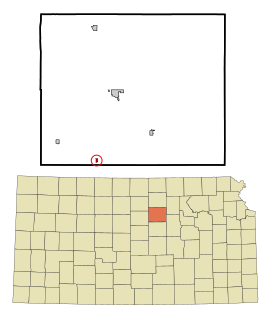 Ottawa County Kansas Incorporated and Unincorporated areas Culver Highlighted.svg