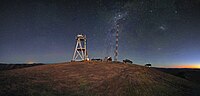 Thumbnail for File:Panoramic view taken at twilight looking south from Cerro Armazones.jpg